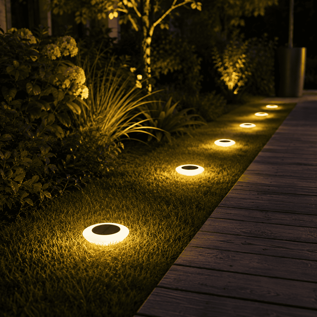 SolarPost - Outdoor Garden Floor Lamp IP65 Auto Dusk Sensor