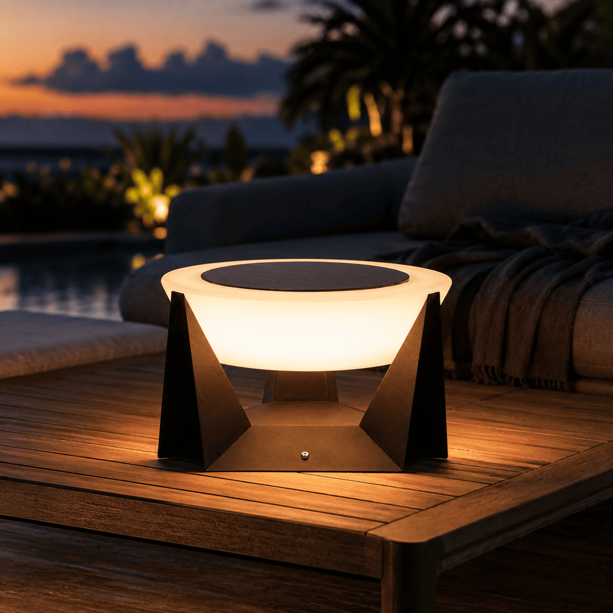 LandMark - Solar Garden Path Runway Light Weatherproof 30cm