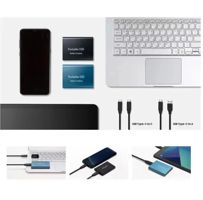 512GB Portable SSD External Drive - Fast USB-C Storage