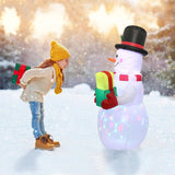 5ft Inflatable Snowman with Rotating LED Lights - Christmas Inflatables