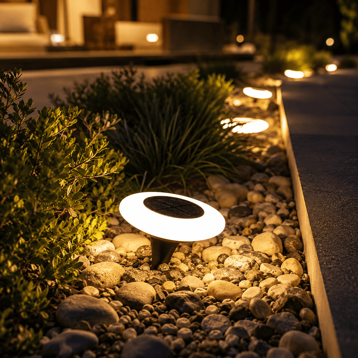 SolarPost - Outdoor Garden Floor Lamp IP65 Auto Dusk Sensor