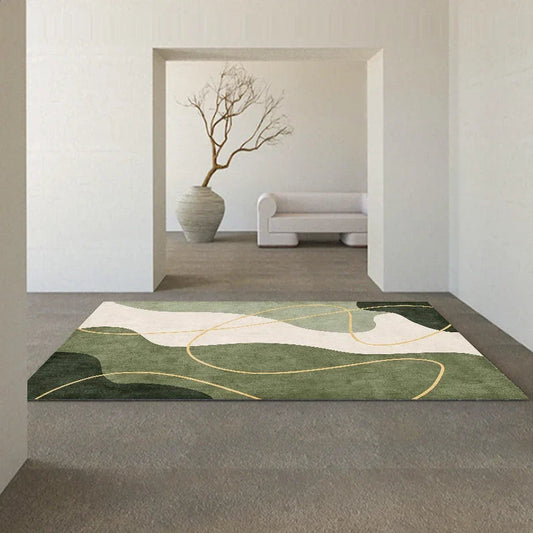 ATELIER-TIBET - Japanese Wabi-Sabi Geometric Rug for Serenity