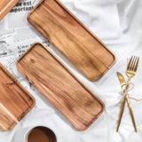AcaciaEdge - Large Acacia Wood Cutting Board with Juice Grooves