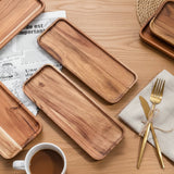AcaciaEdge - Large Acacia Wood Cutting Board with Juice Grooves