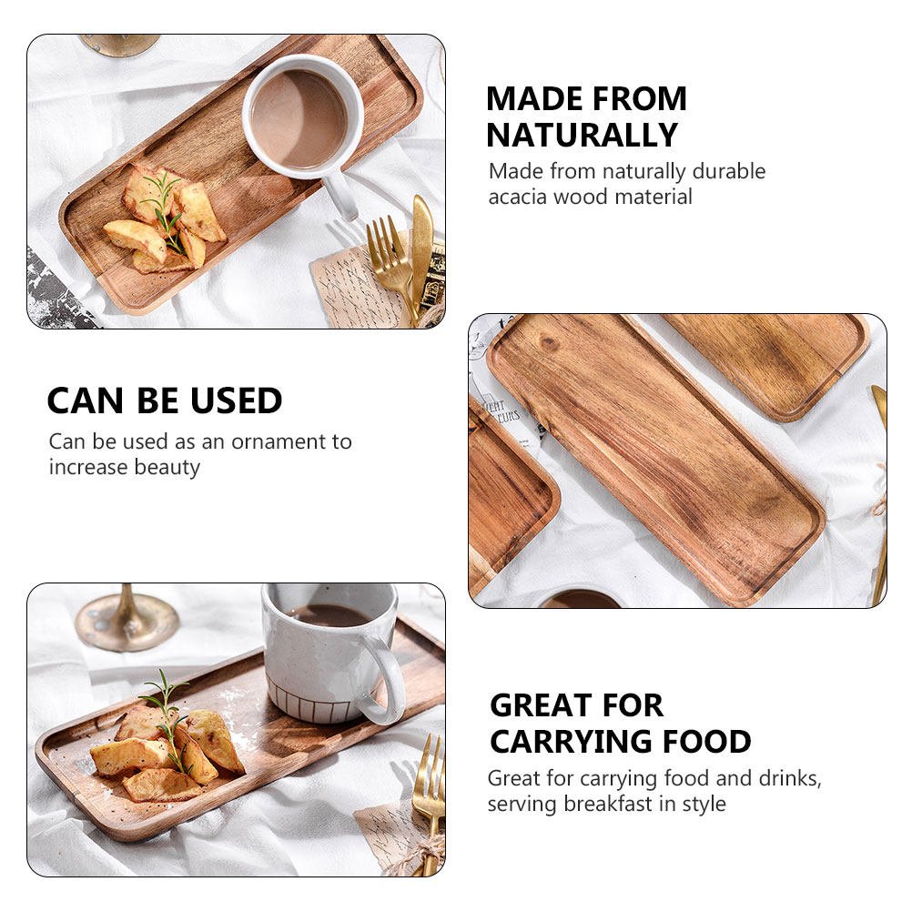 AcaciaEdge - Large Acacia Wood Cutting Board with Juice Grooves