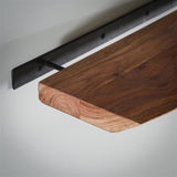 Acacia Wood Wall Shelf - Unique Tree Trunk Design for Industrial Interiors