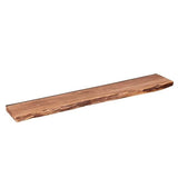 Acacia Wood Wall Shelf - Unique Tree Trunk Design for Industrial Interiors