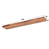 Acacia Wood Wall Shelf - Unique Tree Trunk Design for Industrial Interiors