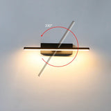 Adjustable LED Wall Light - 330° Swivel Wall Lamp for Bathroom & Home Use