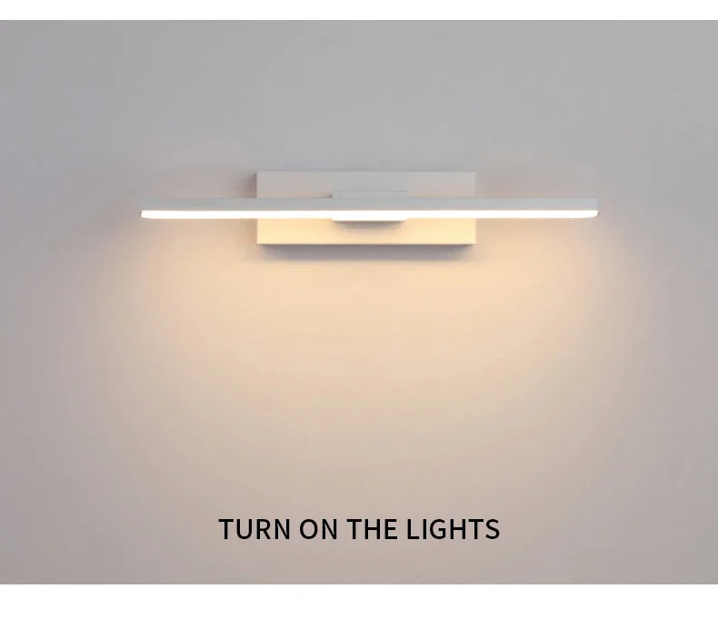Adjustable LED Wall Light - 330° Swivel Wall Lamp for Bathroom & Home Use