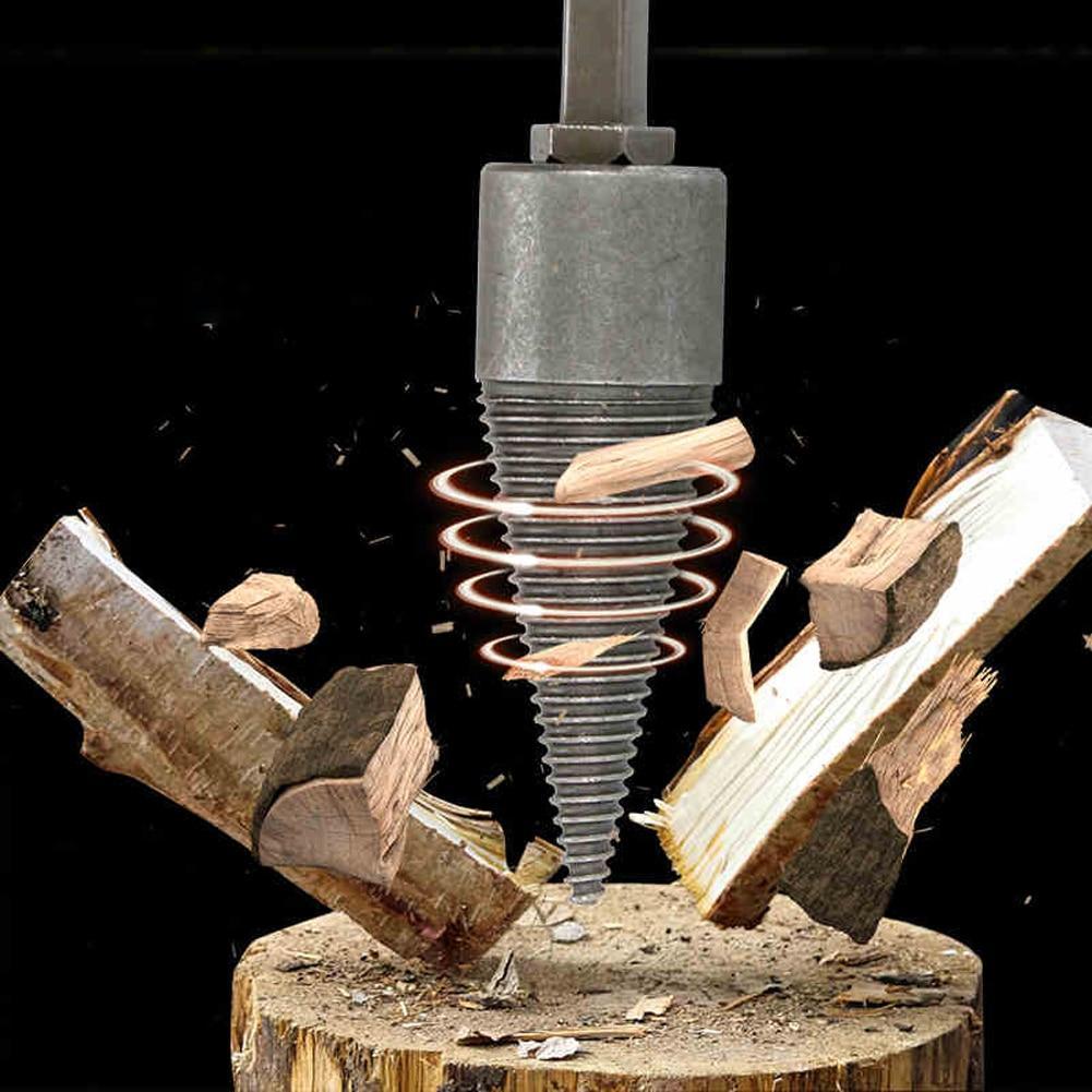 Ahede Firewood Drill Bit - Efficient Wood Splitting Tool