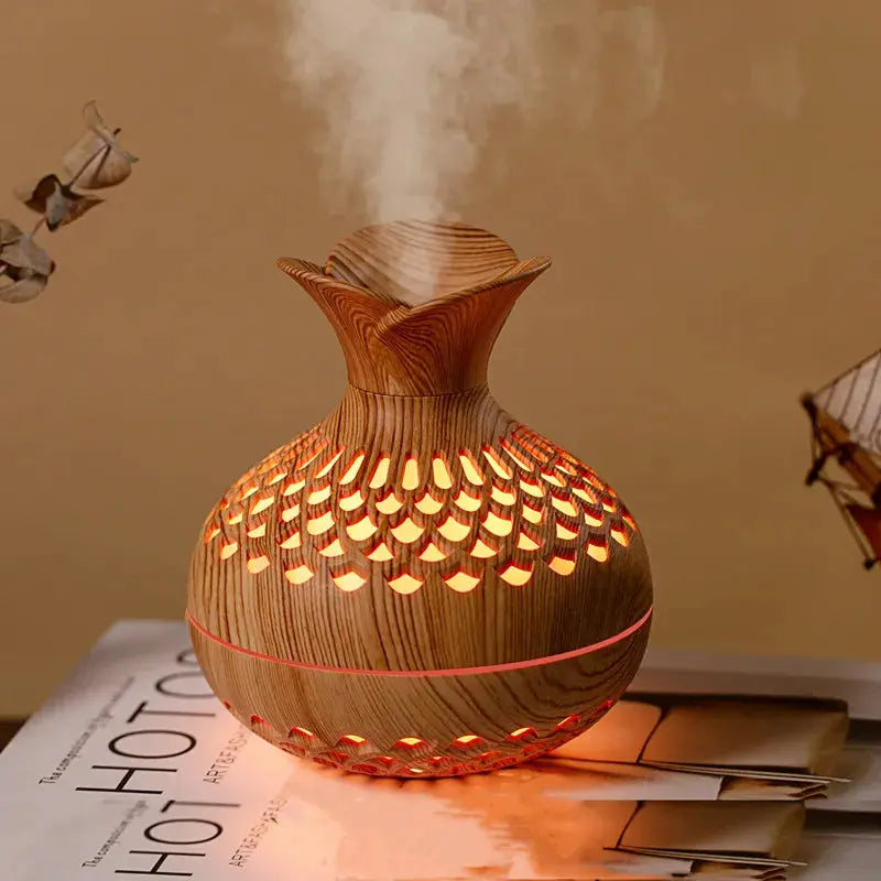 Atelier-Tibet - Woven Basket Ultrasonic Essential Oil Diffuser