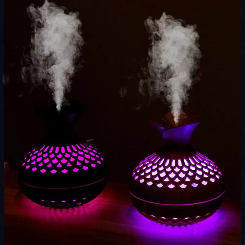 Atelier-Tibet - Woven Basket Ultrasonic Essential Oil Diffuser