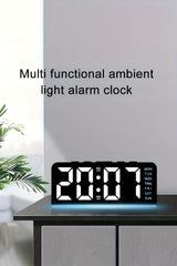 Aurora - Digital LED Alarm Clock with Ambient Light & Date Display