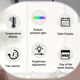 Aurora - Digital LED Alarm Clock with Ambient Light & Date Display
