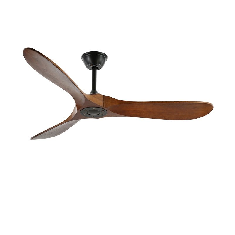 Aviona - Modern Wood Ceiling Fan with Remote Control, 6 Speeds
