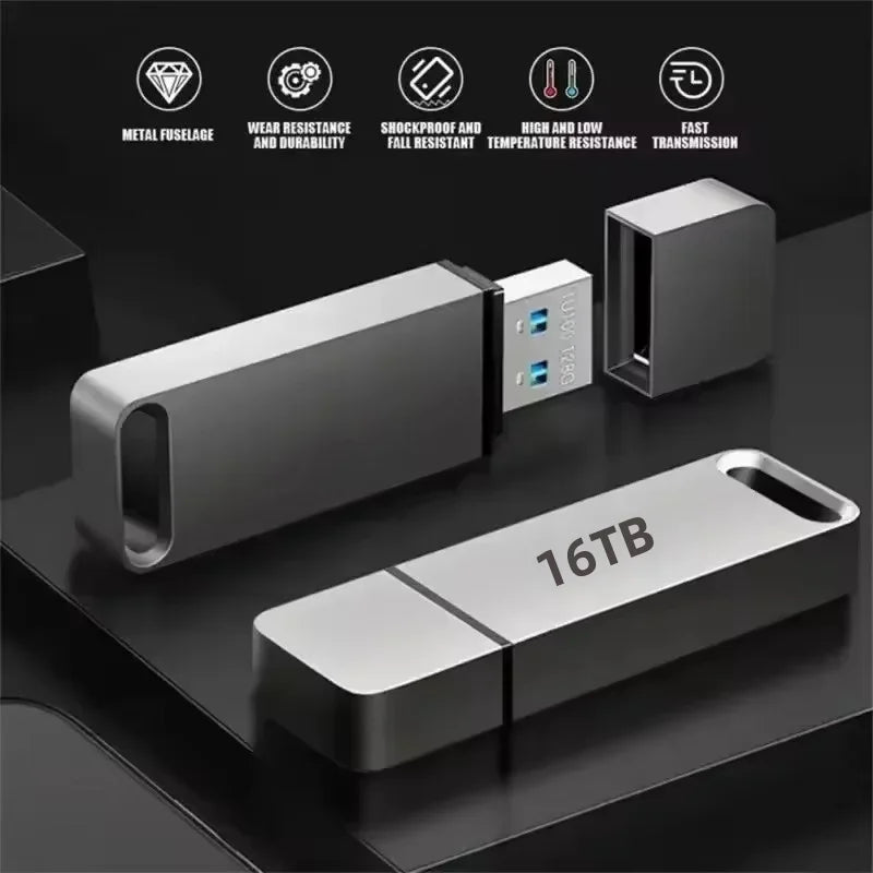BowLift - 16TB USB Flash Drive, High-Speed Waterproof & Shockproof