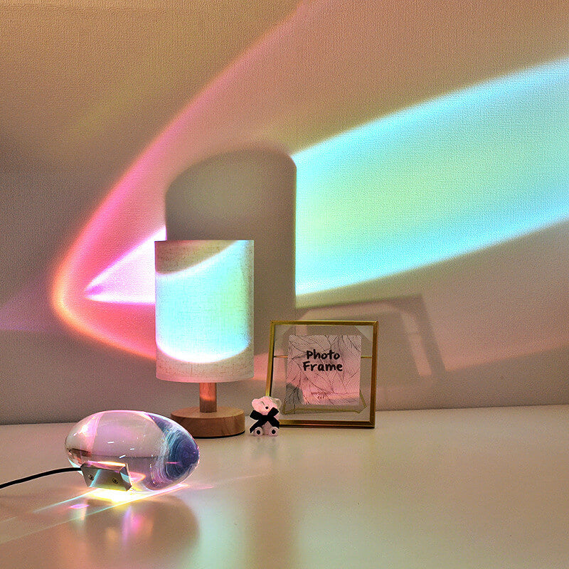 Creative Crystal Projection LED Table Lamp
