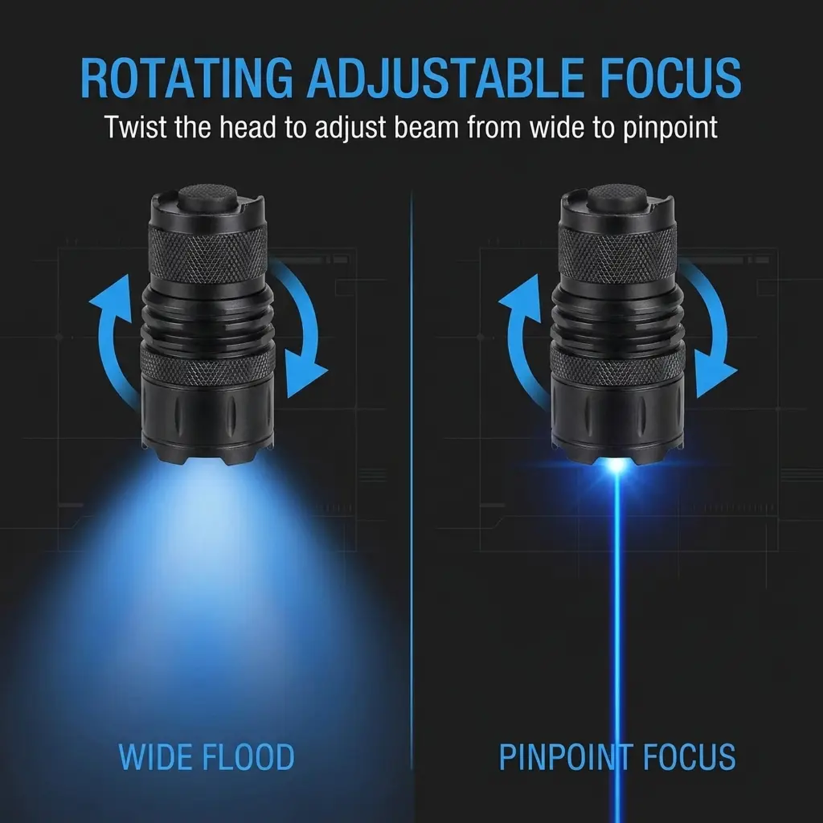 BowLift - High-Intensity Blue Beam Laser Torch with 5000m Range