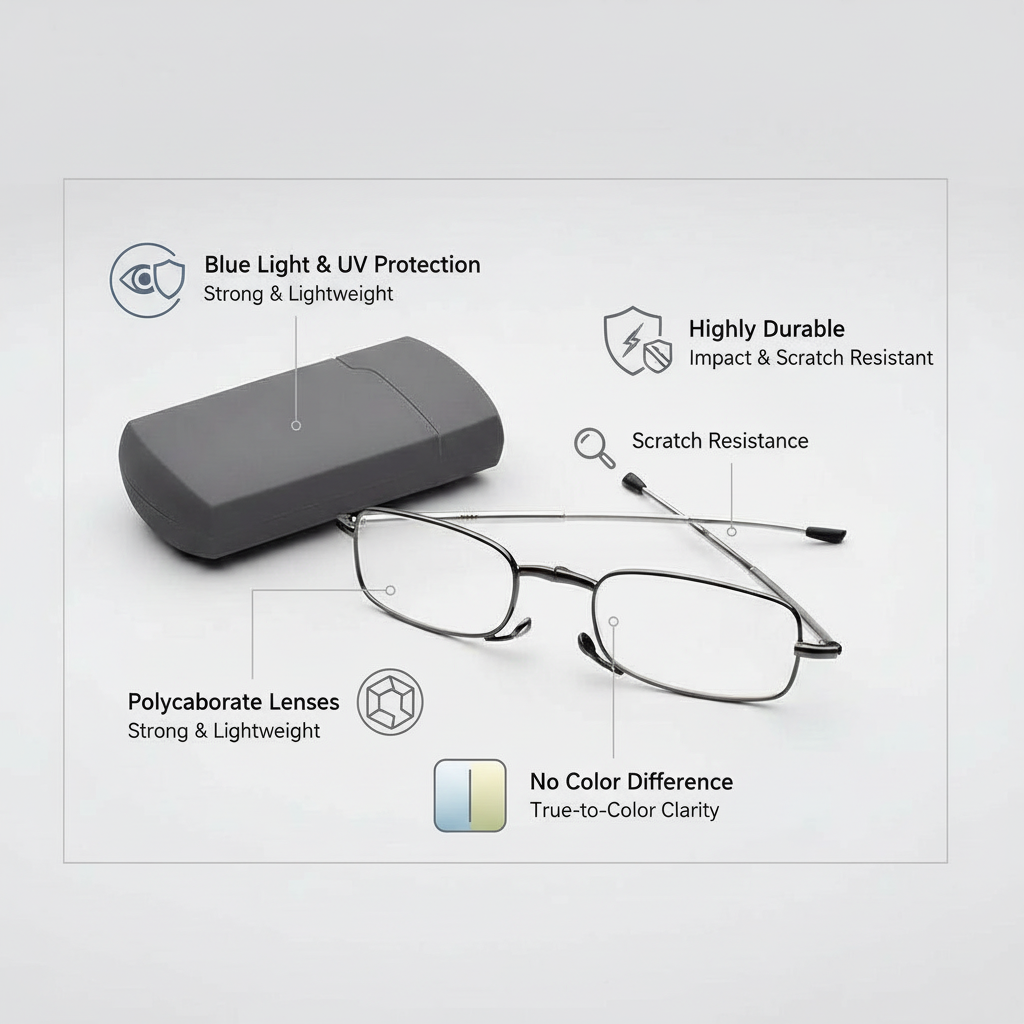 BowLift - Portable Folding Reading Glasses with Case