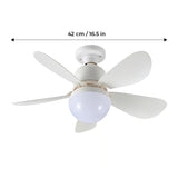 BreezeLux Modern Ceiling Fan with Adjustable Lights - Easy Installation