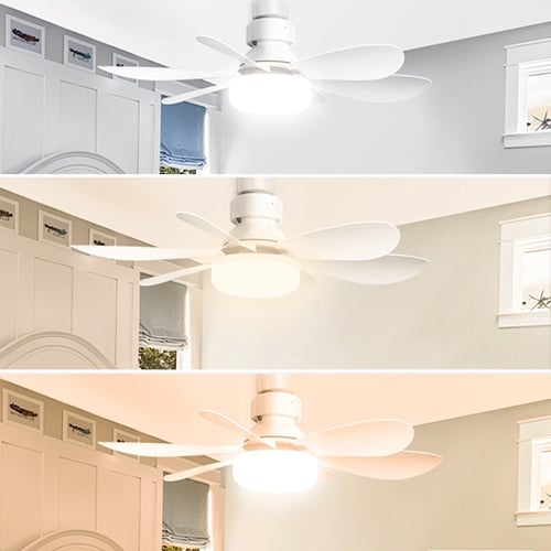 BreezeLux Modern Ceiling Fan with Adjustable Lights - Easy Installation
