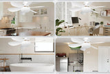 BreezeLux Modern Ceiling Fan with Adjustable Lights - Easy Installation