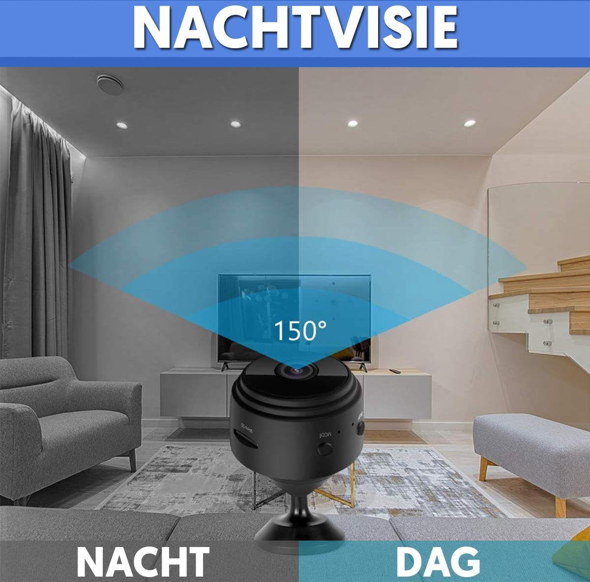 CamSpy - HD 1080P Mini Wireless Security Camera with Night Vision