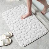Casa Mat - Soft Cobblestone Pattern Washable Rug for Comfort