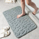Casa Mat - Soft Cobblestone Pattern Washable Rug for Comfort