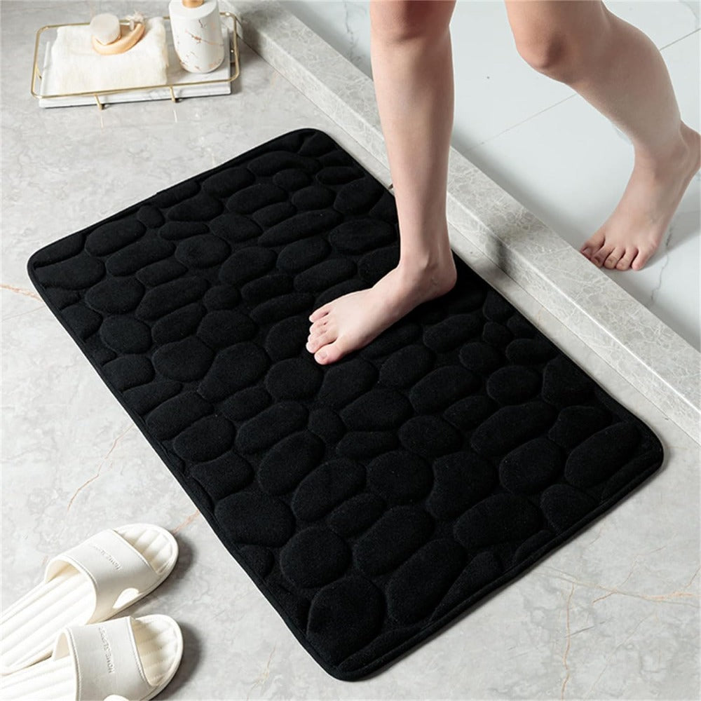 Casa Mat - Soft Cobblestone Pattern Washable Rug for Comfort