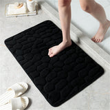 Casa Mat - Soft Cobblestone Pattern Washable Rug for Comfort