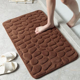 Casa Mat - Soft Cobblestone Pattern Washable Rug for Comfort