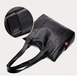 Chic Leather Shoulder Bag for Women - Retro Design & Spacious Storage