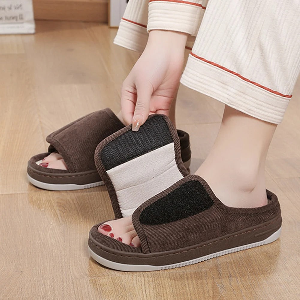 ComfortEase - Adjustable Extra Wide Diabetic Slippers for Sensitive Feet