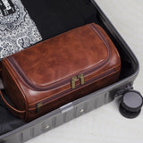 Compact Hanging Toiletry Bag - Travel Wash Bag for Men