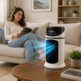 Compact Portable Air Conditioner - USB Rechargeable Mini AC with LED Display & Remote Control