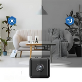 Compact WiFi Security Camera - 1080P Wireless Home Security Camera with Night Vision & Motion Alerts