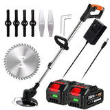 Cordless String Trimmer - Adjustable Shaft & Multi-Angle Cutting Head