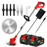 Cordless String Trimmer - Adjustable Shaft & Multi-Angle Cutting Head