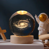 Cosmic Glow - LED Crystal Sphere Night Light for Home Decor