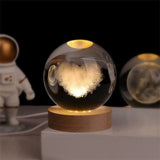 Cosmic Glow - LED Crystal Sphere Night Light for Home Decor