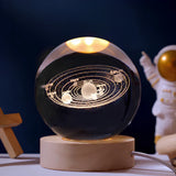 Cosmic Glow - LED Crystal Sphere Night Light for Home Decor