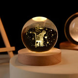 Cosmic Glow - LED Crystal Sphere Night Light for Home Decor