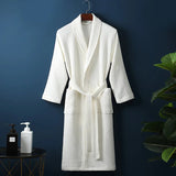 Cotton Bathrobe - Breathable Comfort Dressing Gown for Men & Women