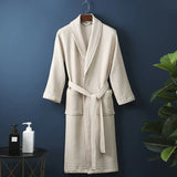 Cotton Bathrobe - Breathable Comfort Dressing Gown for Men & Women