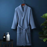 Cotton Bathrobe - Breathable Comfort Dressing Gown for Men & Women