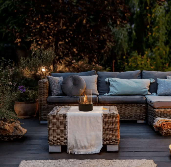 CozyFire Portable Tabletop Fire Pit - Elegant Design for Indoor & Outdoor Use