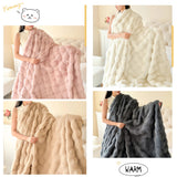 CozyLuxe - Double-Layered Fleece Blanket with Soft Faux Fur