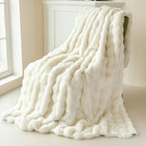 CozyLuxe - Double-Layered Fleece Blanket with Soft Faux Fur